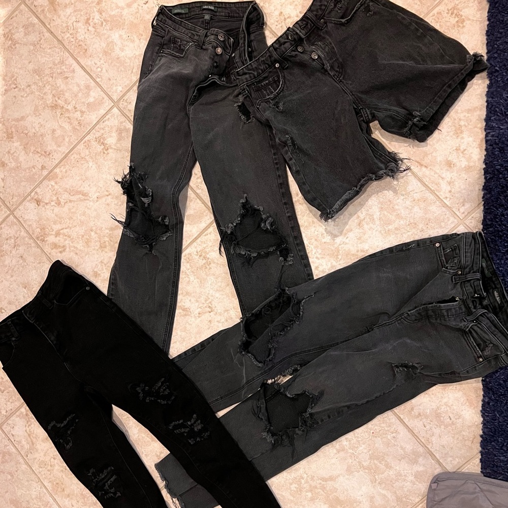 Black jeans bundle size 0